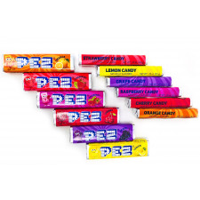 SweetGourmet PEZ Bulk Refill Packs - Assorted Fruit Full Rolls Candy