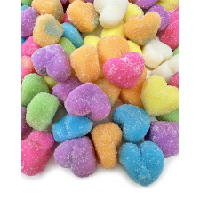 SweetGourmet Assorted Gummy Hearts Dusted with Sugar