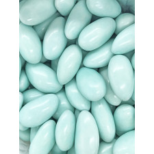 SweetGourmet Pastel Blue Jordan Almonds, baby blue color - wedding candy, special occasion, baby shower