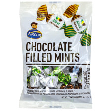 SweetGourmet Arcor Chocolate Filled Mint  Hard Candy-Peg Bags