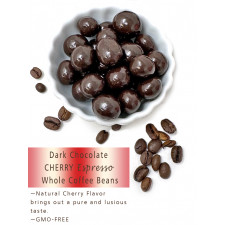 SweetGourmet Dark Chocolate Espresso Coffee Beans - Cherry Flavor