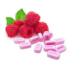 SweetGourmet Raspberry PEZ Candy Tablets Unwrapped